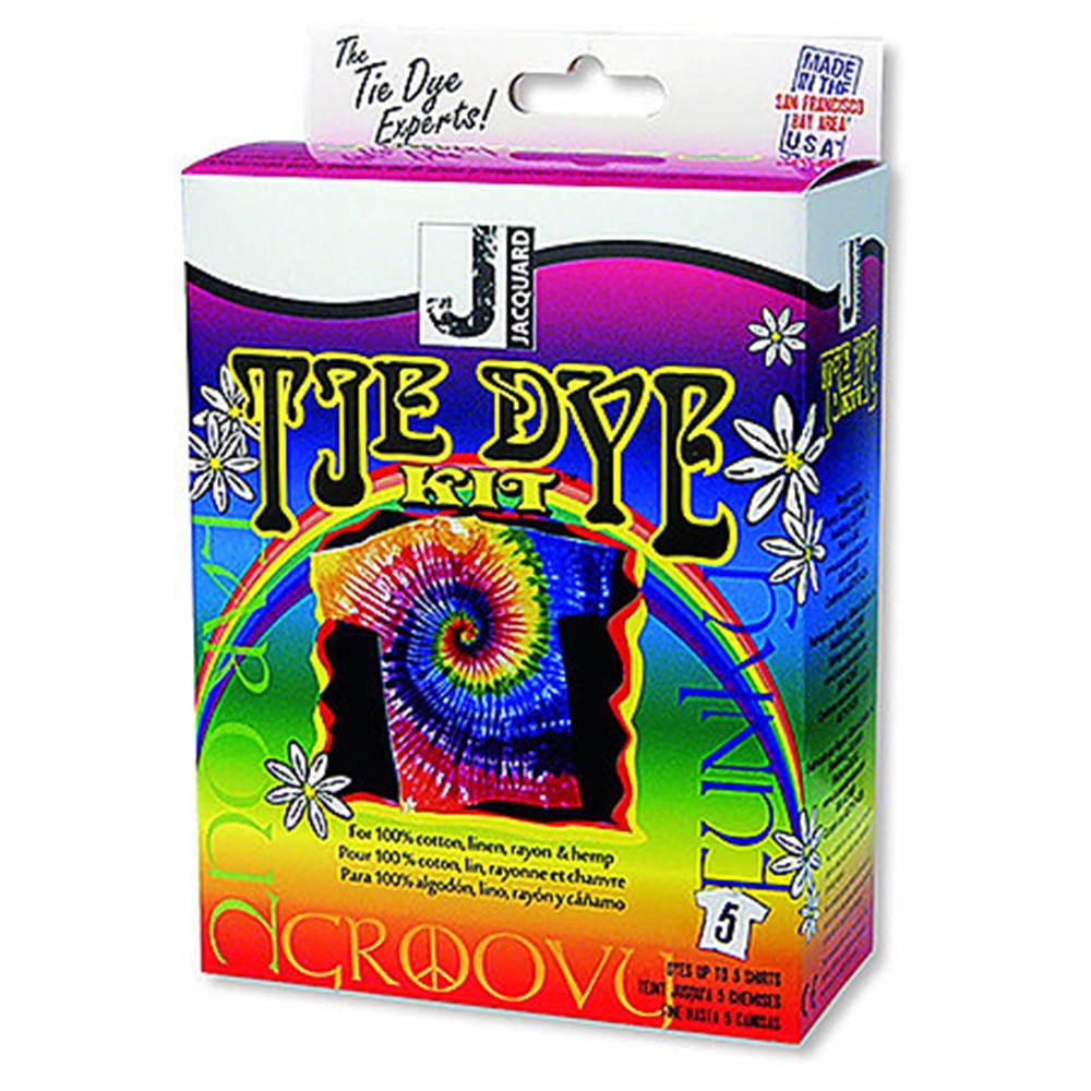 Jacquard, Fabric Supplies, Art & School, Funky, Groovy, Tie Dye, Kit, 3286